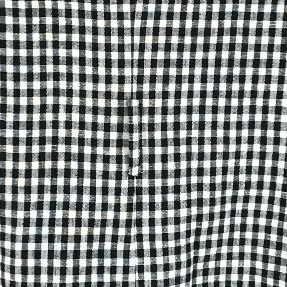 Reformation Rae Gingham Check Double Breasted Blazer Women's Small Linen Career